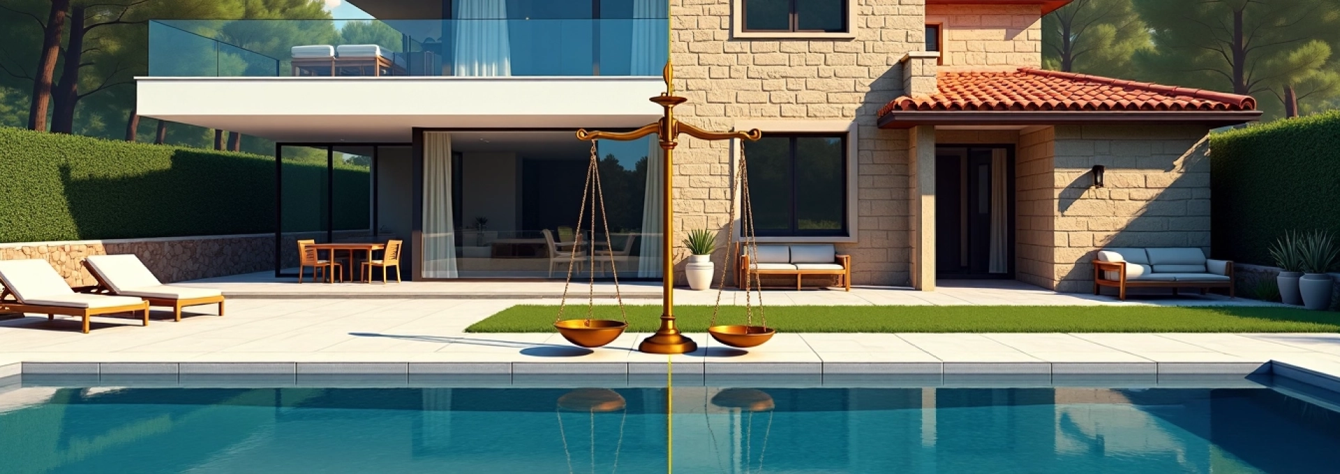 Villa de luxe ou maison traditionnelle